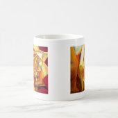 Mug Fleur d'art d'aquarelle rose jaune (Centre)