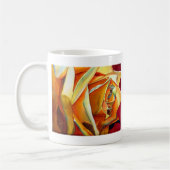 Mug Fleur d'art d'aquarelle rose jaune (Gauche)