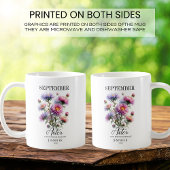 Mug Fleur d'aster de naissance de septembre personnali