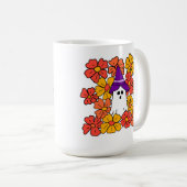 Mug Fleur d'automne Fantôme d'Halloween (Devant droit)