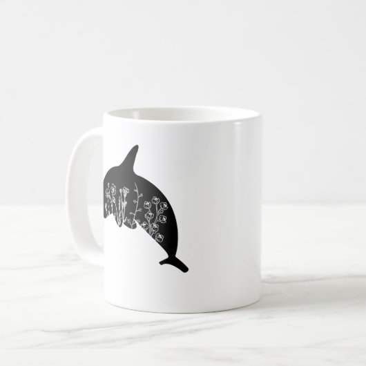 Mug Fleur de baleine mignonne (Devant gauche)