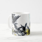Mug Fleur de bataille et branches (Devant gauche)