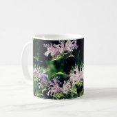 Mug Fleur de baume d'abeille violet personnalisée (Devant gauche)