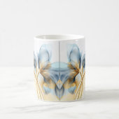 Mug Fleur de brume transparente Turquoise Gold | Votre (Centre)