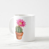 Mug Fleur de Cactus dans Pot en Terracotta (Devant gauche)