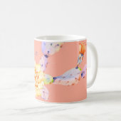 Mug Fleur de cactus fleur désert aquarelle pêche pourp (Devant droit)