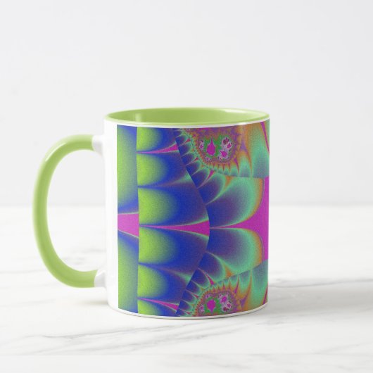 Mug Fleur de cactus fractale (Gauche)