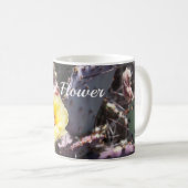 Mug Fleur de cactus jaune dans le tapis de souris de p (Devant droit)
