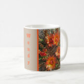 Mug Fleur de cactus Photo Bright Orange Desert Blooms (Devant droit)