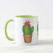 Mug Fleur de cactus vert Fleur Cactus Jardin Musique (Gauche)