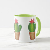 Mug Fleur de cactus vert Fleur Cactus Jardin Musique (Devant droit)