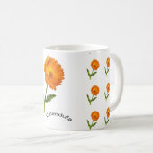 Mug - Fleur de Calendula orange (Devant droit)
