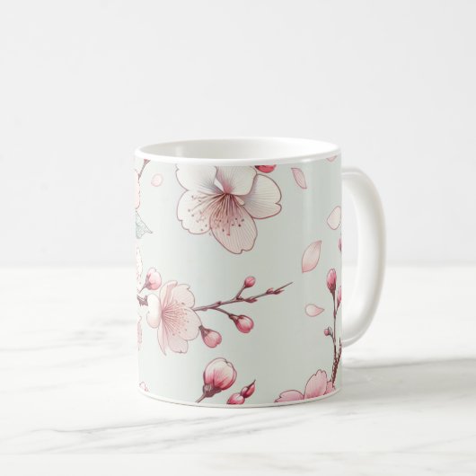 Mug Fleur de cerise (Devant droit)