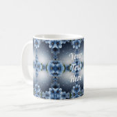 Mug Fleur de cerisier bleu (Devant gauche)