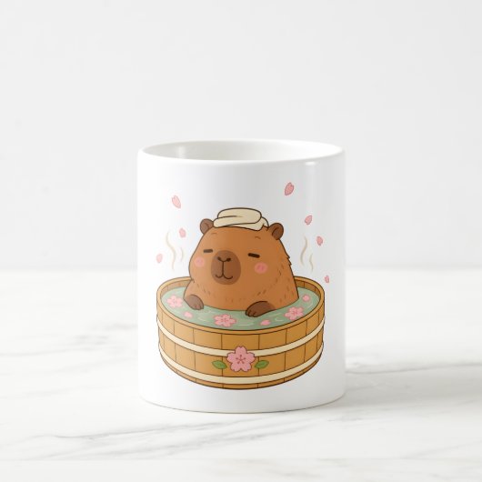 Mug Fleur de Cerisier Capybara Sakura Onsen Mignon (Centre)