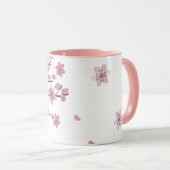 Mug Fleur de cerisier rose Pretty (Devant droit)