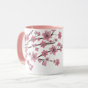 Mug Fleur de cerisier rose Pretty