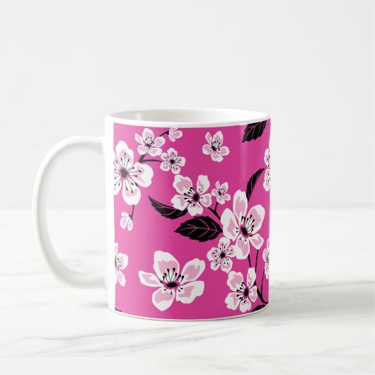 MUG FLEUR DE CERISIER - SAKURA (ROSE) (Gauche)