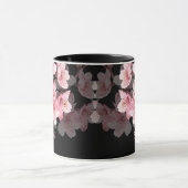 Mug Fleur de cerisier Votre Nom Monogramme Musique (Centre)