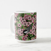 Mug Fleur de cerisiers et poulets verts (Devant gauche)