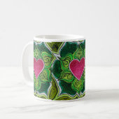 Mug Fleur de Charka Lotus de coeur (Devant gauche)