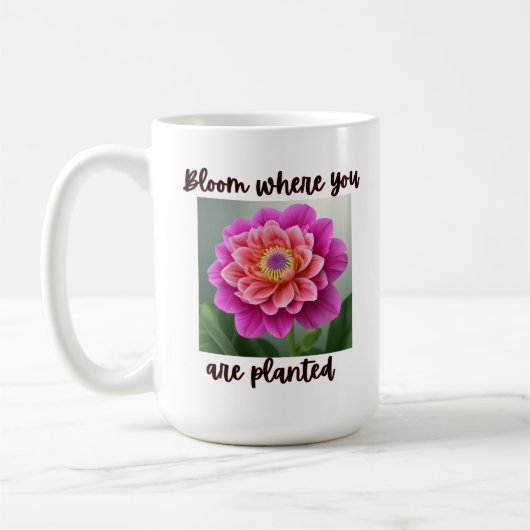 Mug Fleur de conception de boue mignonne (Gauche)