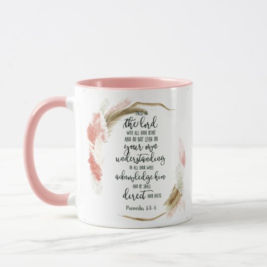 Mug Fleur de confiance dans le Seigneur (Gauche)