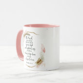 Mug Fleur de confiance dans le Seigneur (Devant gauche)