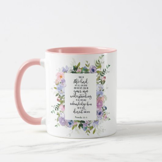 Mug Fleur de confiance dans le Seigneur (Gauche)