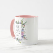Mug Fleur de confiance dans le Seigneur (Devant gauche)