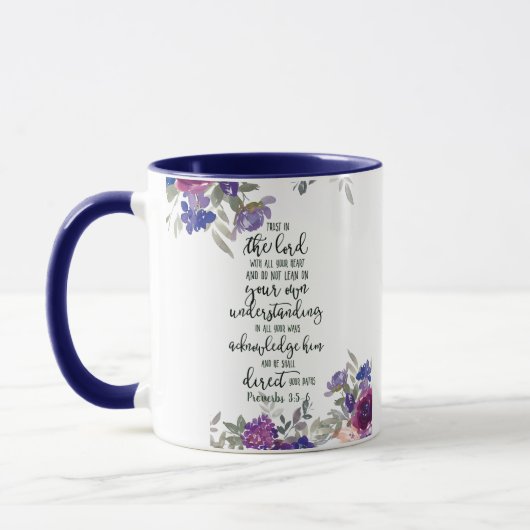 Mug Fleur de confiance dans le Seigneur   (Gauche)