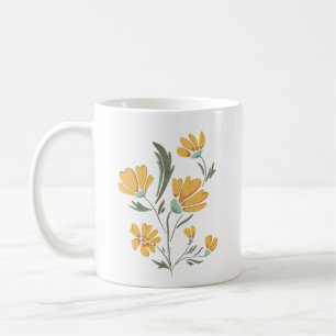 Mug Fleur de Cosmos Jaune Beauté simple