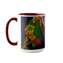 Fleur de couleur arc-en-ciel