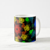 Mug Fleur de couleurs arc-en-ciel (Devant droit)