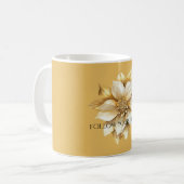 Mug Fleur de crème dorée (Devant gauche)