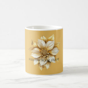 Mug Fleur de crème dorée