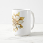 Mug Fleur de crème dorée (Devant droit)