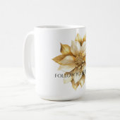 Mug Fleur de crème dorée (Devant gauche)