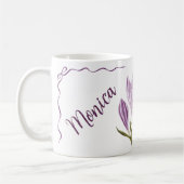 Mug Fleur de Crocus de Printemps Botanique (Gauche)