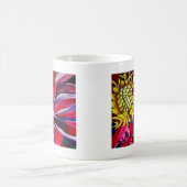 Mug Fleur de Dahlia art abstrait (Centre)