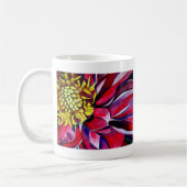 Mug Fleur de Dahlia art abstrait (Gauche)