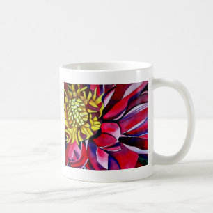Mug Fleur de Dahlia art abstrait