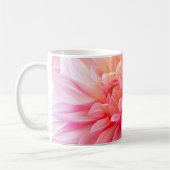 Mug Fleur de dahlia brune de Pêche (Gauche)