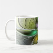 Mug Fleur de Fantaisie Abstraite Moderne Fractale Colo (Gauche)