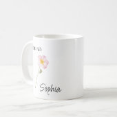 Mug Fleur de février personnalisée (Devant gauche)