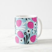 Mug Fleur de fraise : Berry Rose Sans Seamless. (Devant droit)