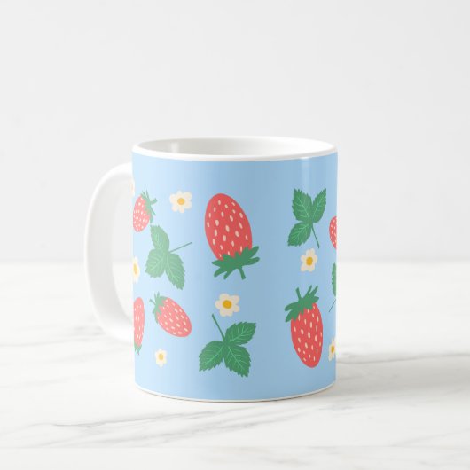 Mug Fleur de fraise mini (Devant gauche)