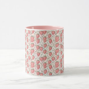 Mug Fleur de fraisier pastel