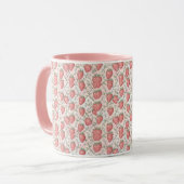 Mug Fleur de fraisier pastel (Devant gauche)