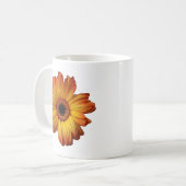 Mug Fleur de gerbera d'Orange Sunny (Devant gauche)